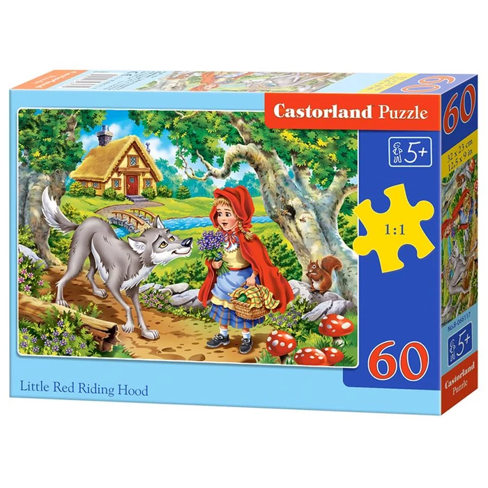 Castorland B-066117 - Piroska és a farkas - 60 db-os puzzle