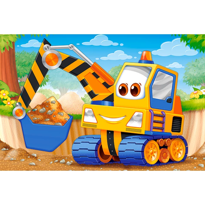 Castorland C-08521-BP - Járművek - 54 db-os Mini puzzle