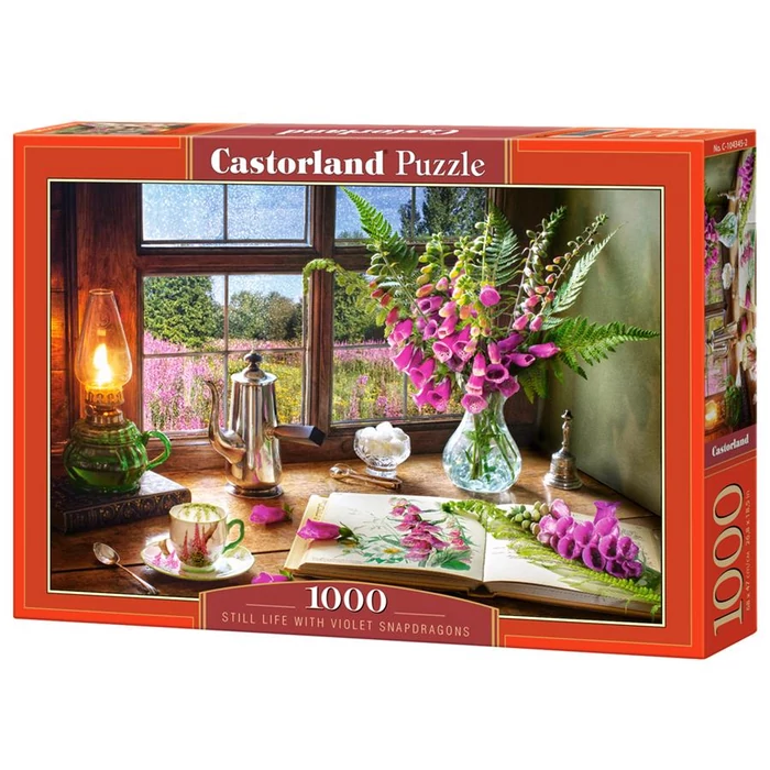 Castorland C-104345 - Csendélet lila virágokkal - 1000 db-os puzzle