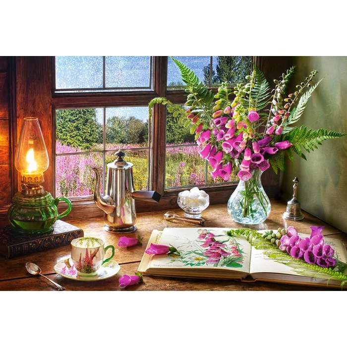 Castorland C-104345 - Csendélet lila virágokkal - 1000 db-os puzzle