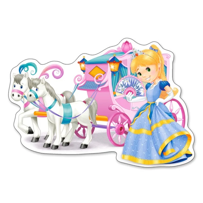 Castorland B-120017 - A hercegnő hintója - 12 db-os Maxi puzzle