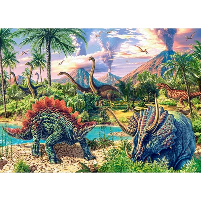Castorland B-13234 - Dinoszauruszok és vulkánok - 120 db-os puzzle