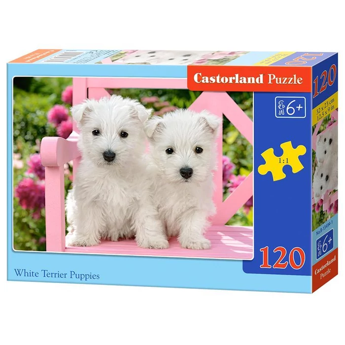 Castorland B-13494 - Westie kutyusok - 120 db-os puzzle