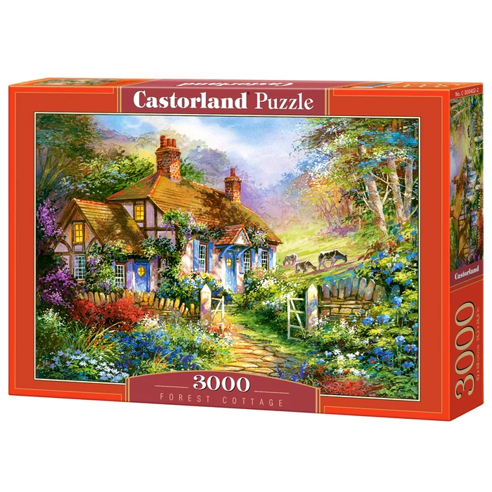Castorland C-300402 - Erdei házikó - 3000 db-os puzzle