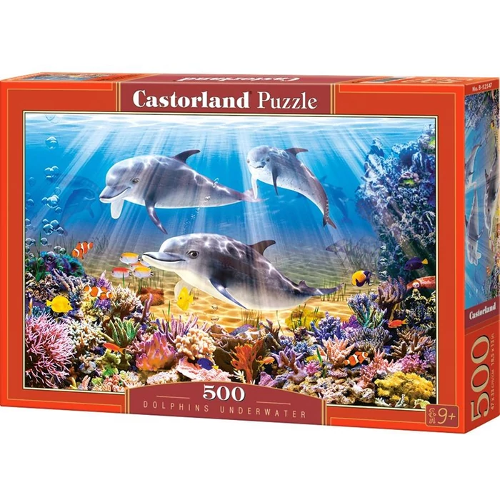 Castorland B-52547 - Delfinek a víz alatt - 500 db-os puzzle