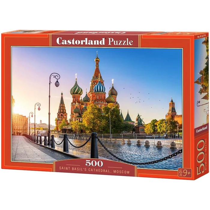Castorland B-52714 - Boldog Vazul-székesegyház, Moszkva - 500 db-os puzzle