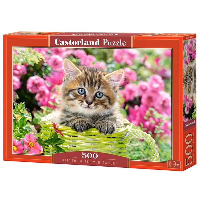 Castorland B-52974 - Cica a virágoskertben - 500 db-os puzzle