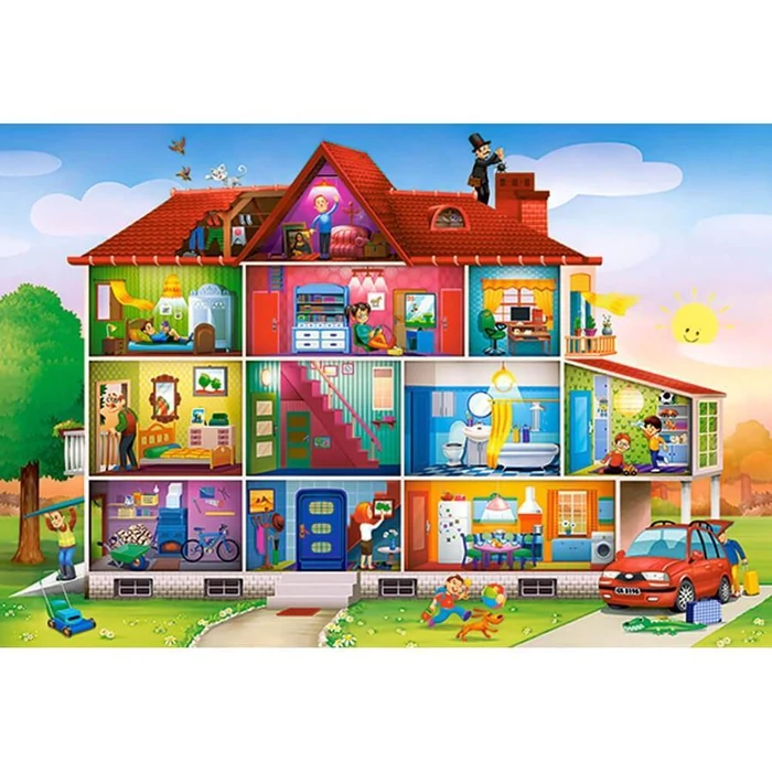Castorland B-040346 - Otthoni életképek - 40 db-os Maxi puzzle