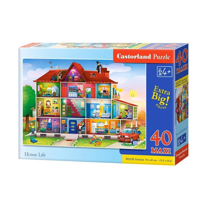 Castorland B-040346 - Otthoni életképek - 40 db-os Maxi puzzle