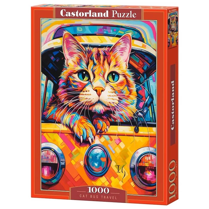 Castorland C-105229 - Cica a csomagtartóban - 1000 db-os puzzle