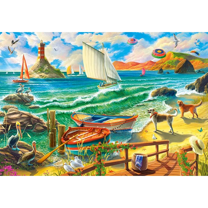 Castorland C-104895 - Hétvége a tengerparton - 1000 db-os puzzle