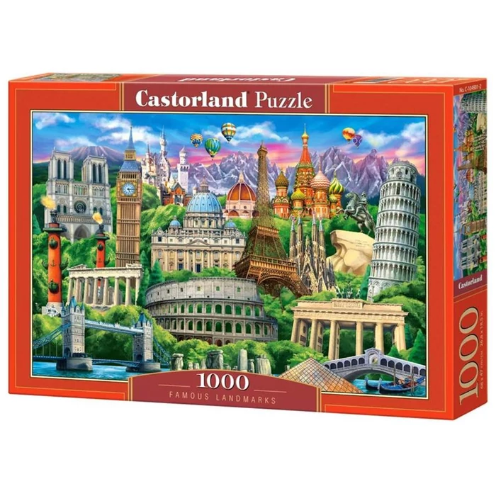 Castorland 1000 db-os puzzle - Híres látnivalók (C-104901)