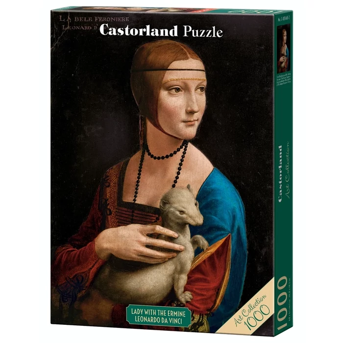 Castorland C-105168 - Hölgy hermelinnel, Leonardo da Vinci - 1000 db-os Art Collection puzzle