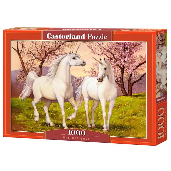 Castorland C-105236 - Szerelmes unikornisok - 1000 db-os puzzle