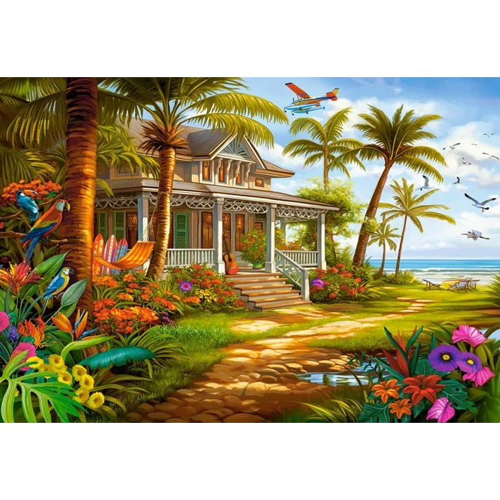 Castorland C-152223 - Pálmák a parton - 1500 db-os puzzle