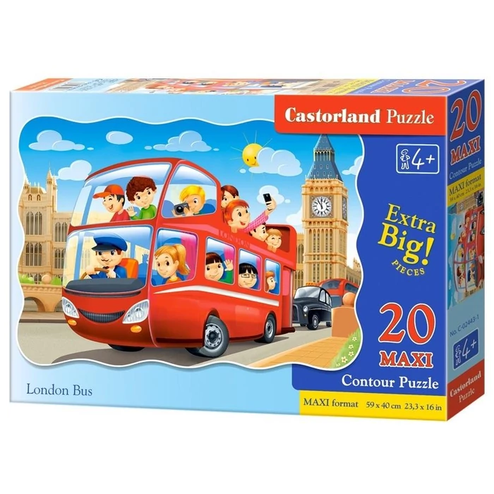 Castorland 20 db-os Maxi puzzle - London Busz (C-02443)