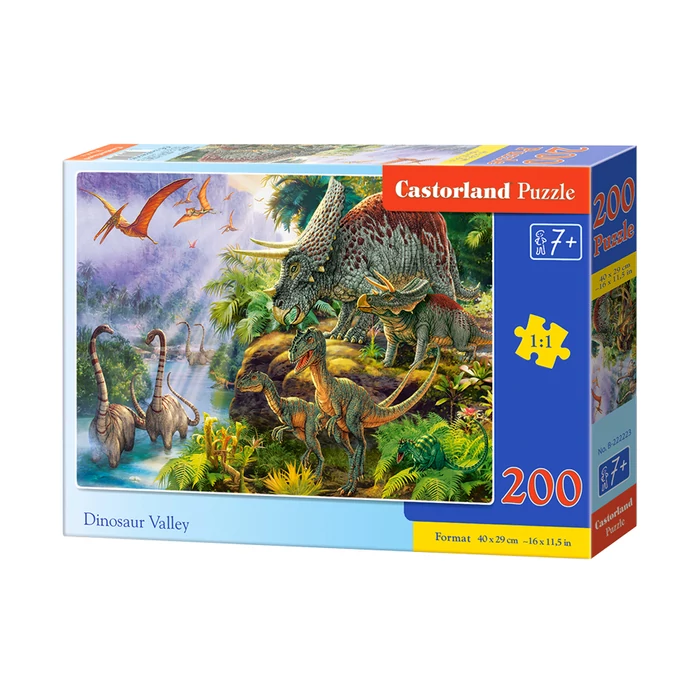 Castorland B-222223 - Dínó völgy - 200 db-os puzzle
