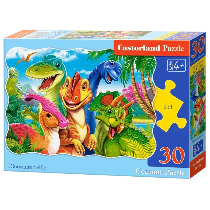 Castorland 30 db-os puzzle - Dino szelfi (B-03808)