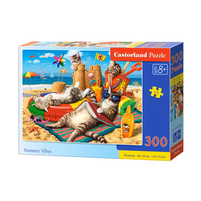 Castorland B-030460 - Macskák vakációja - 300 db-os puzzle