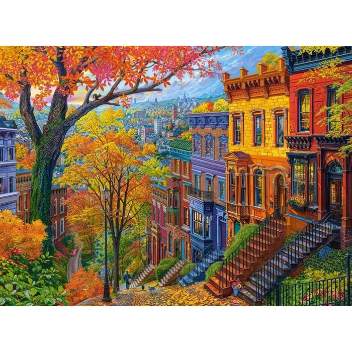 Castorland C-300709 - Ősz a városban - 3000 db-os puzzle