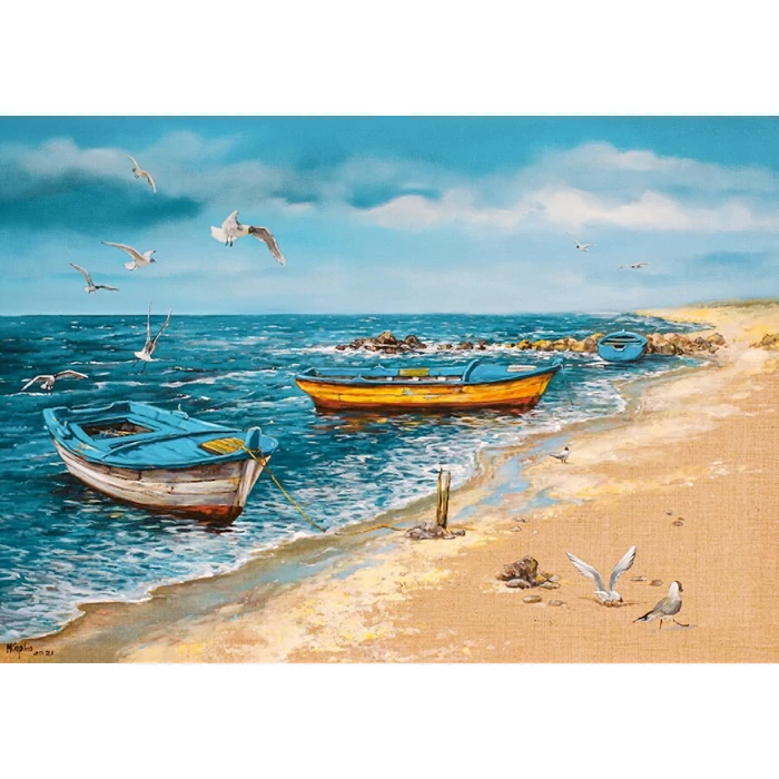 Castorland B-53919 - Reggel a tengerparton - 500 db-os Art Collection puzzle