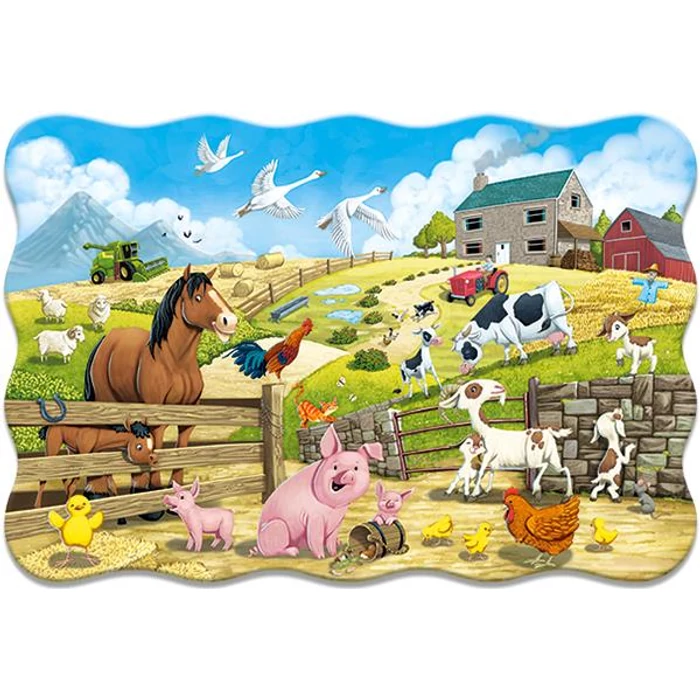Castorland C-02429 - Állatok a farmon - 20 db-os Maxi puzzle