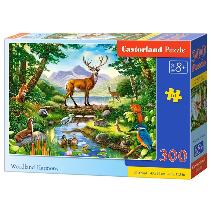 Castorland B-030408 - Erdei harmónia - 300 db-os puzzle