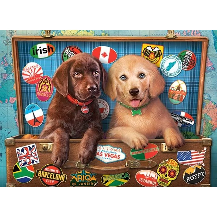 Castorland B-030422 - Potyautas kutyusok - 300 db-os puzzle