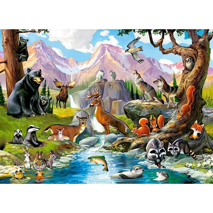 Castorland B-070091 - Erdei állatok - 70 db-os puzzle