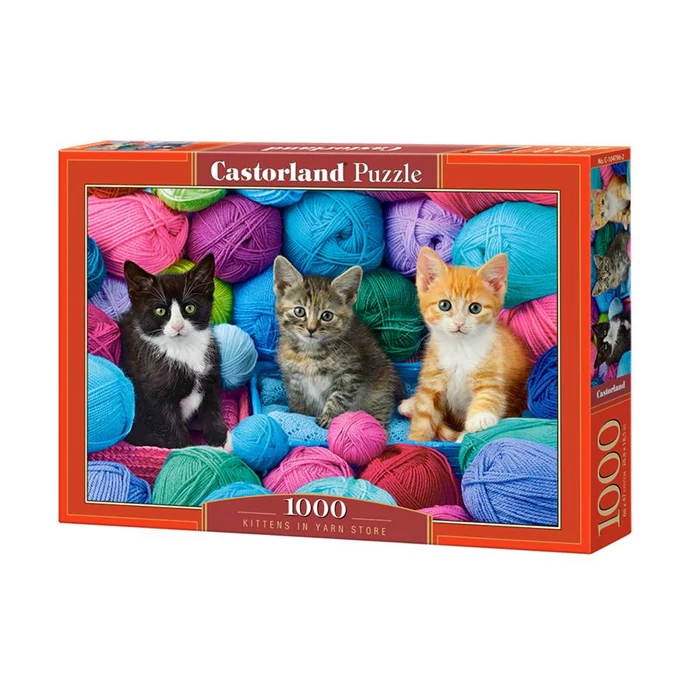 Castorland C-104796 - Cicák a fonalak között - 1000 db-os puzzle