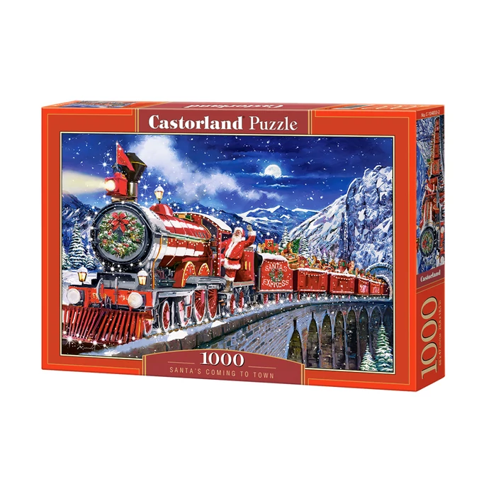 Castorland 1000 db-os puzzle - Mikulás érkezik a városba (C-104833)