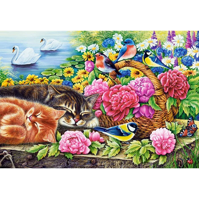 Castorland C-104765 - Pihenés a tóparton - 1000 db-os puzzle