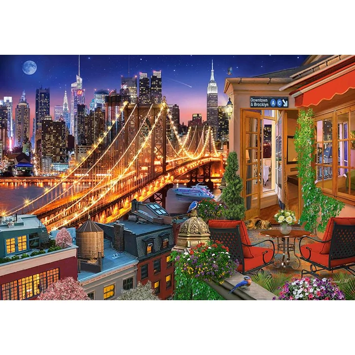 Castorland C-104598- A Brooklyn híd fényei - 1000 db-os puzzle