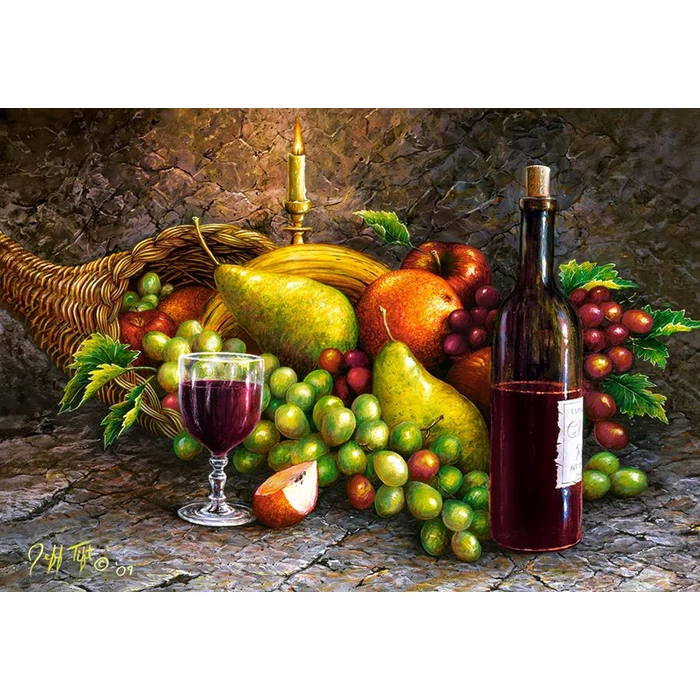 Castorland C-104604- Gyümölcs és bor - 1000 db-os puzzle