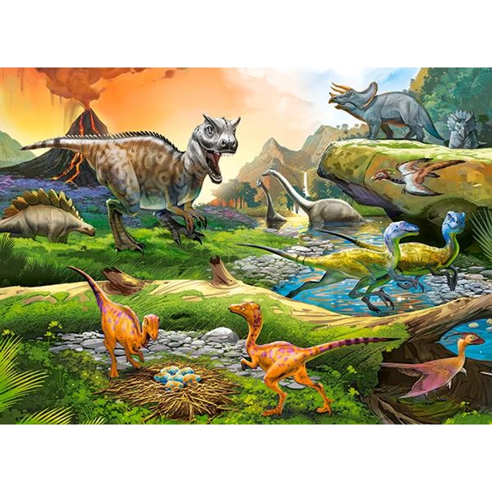 Castorland B-111084- Dínók világa - 100 db-os puzzle