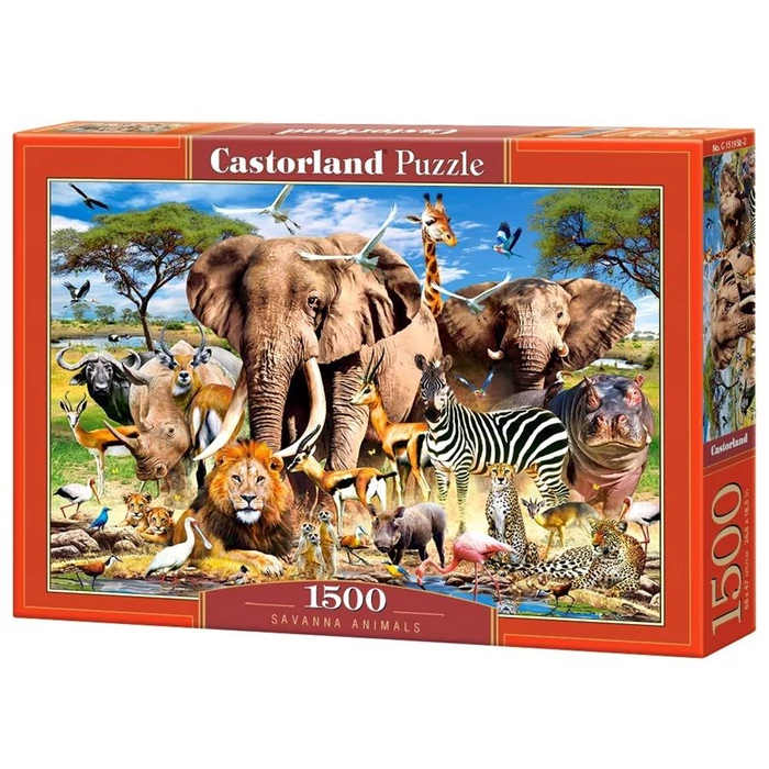 Castorland C-151950 - A szavanna állatai - 1500 db-os puzzle