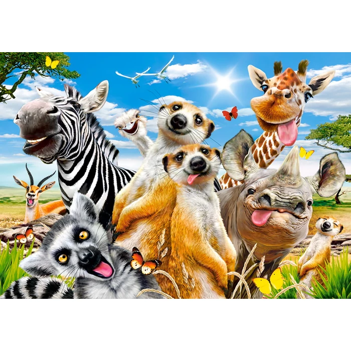 Castorland B-222148 - Afrikai szelfi - 200 db-os puzzle