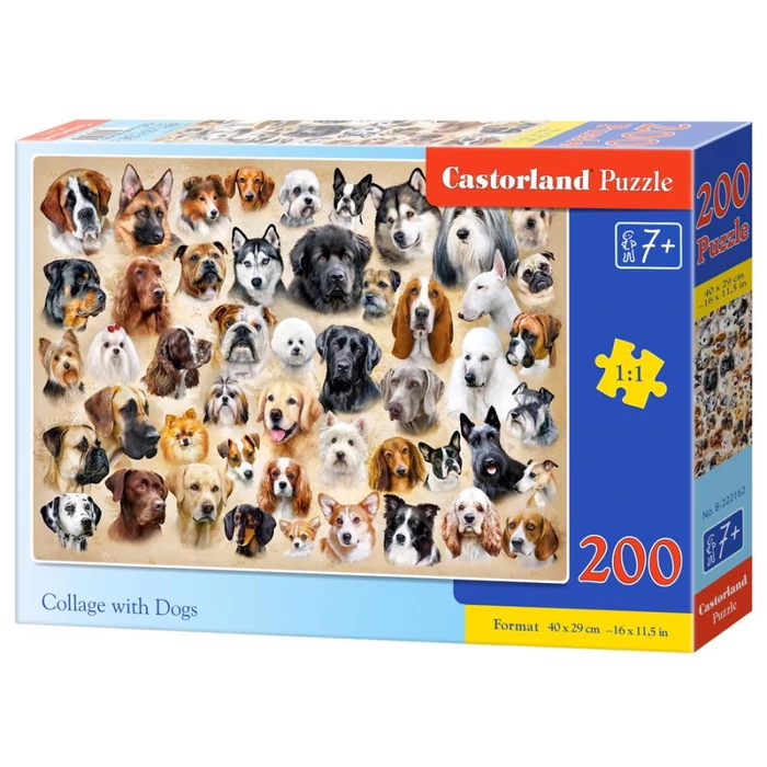 Castorland B-222162 - Kutya kollázs - 200 db-os puzzle