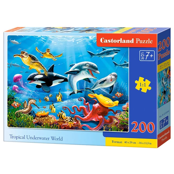 Castorland B-222094 - Vízalatti világ a trópusokon - 200 db-os puzzle