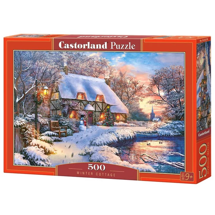 Castorland B-53278 - Téli házikó - 500 db-os puzzle