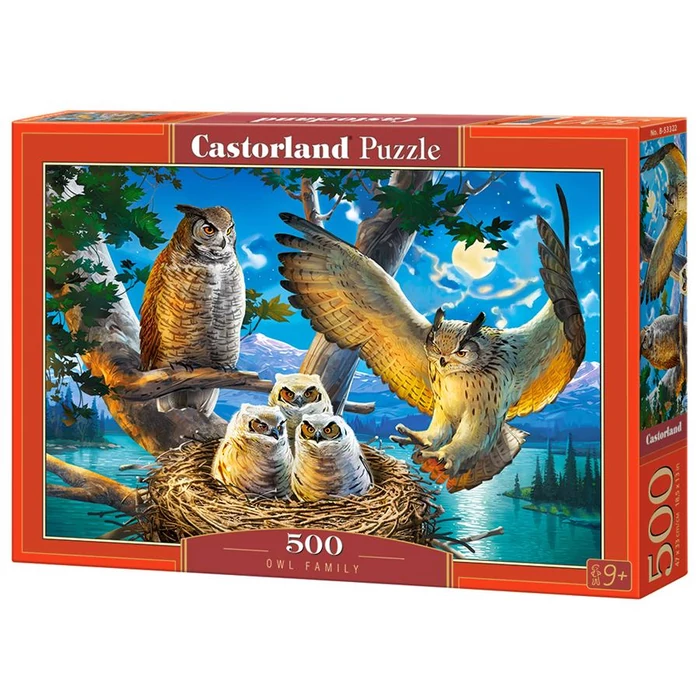 Castorland B-53322 - Bagoly család - 500 db-os puzzle