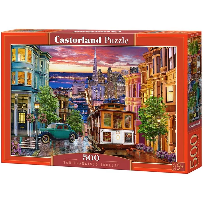 Castorland B-53391 - Villamos San Francisco-ban - 500 db-os puzzle