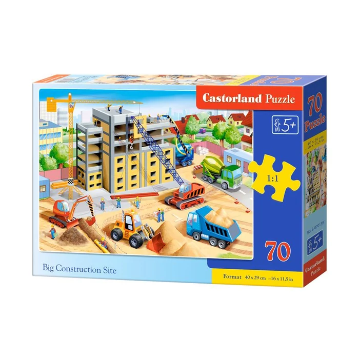 Castorland B-070138 - A nagy építkezés - 70 db-os puzzle