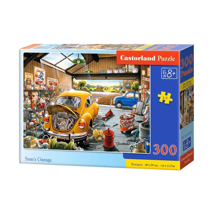 Castorland B-030415 - Autószerelő garázs - 300 db-os puzzle