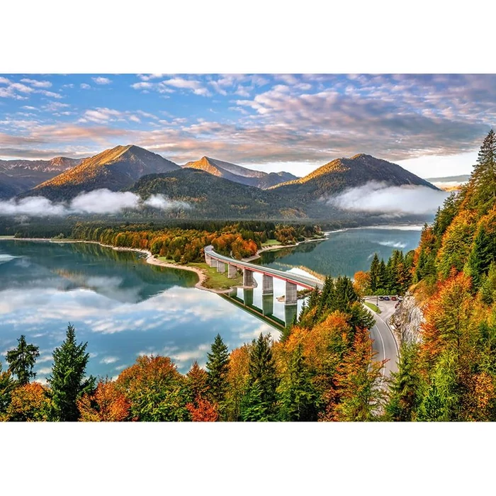 Castorland B-53353 - Napsütés a Sylvenstein tavon - 500 db-os puzzle