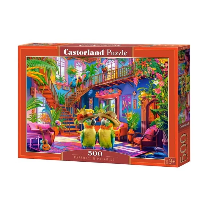 Castorland B-53995 - Papagájok a paradicsomban - 500 db-os puzzle