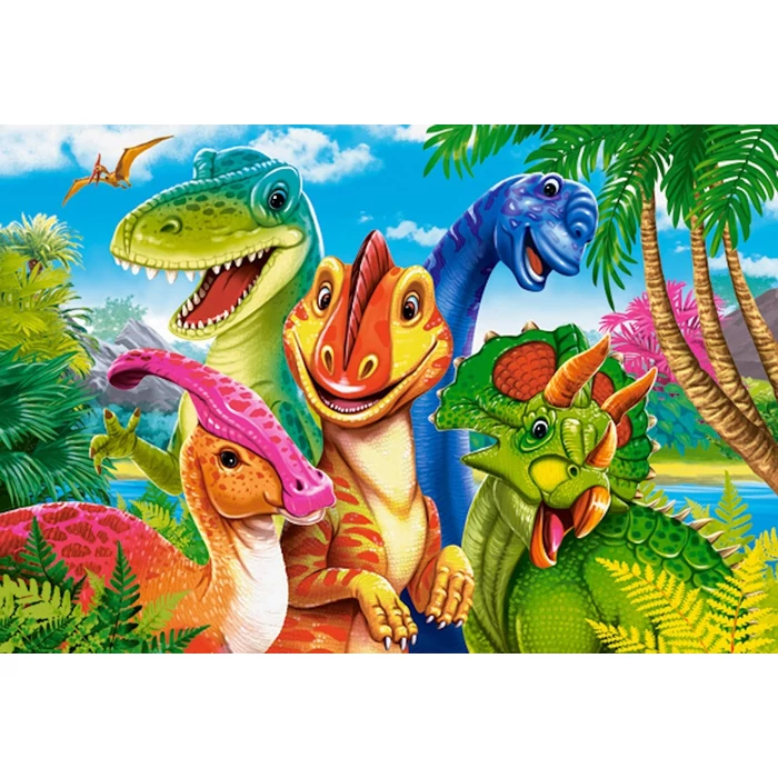 Castorland B-040391 - Szelfiző dinoszauruszok - 40 db-os MAXI puzzle 