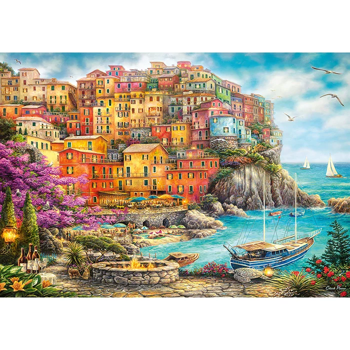 CherryPazzi 50071 - A Beautiful Day at Cinque Terre - 2000 db-os puzzle