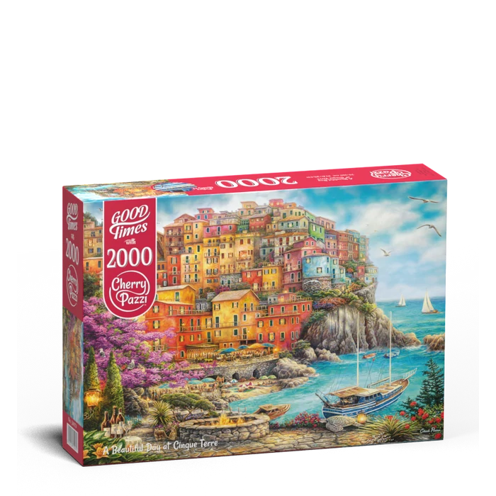 CherryPazzi 50071 - A Beautiful Day at Cinque Terre - 2000 db-os puzzle