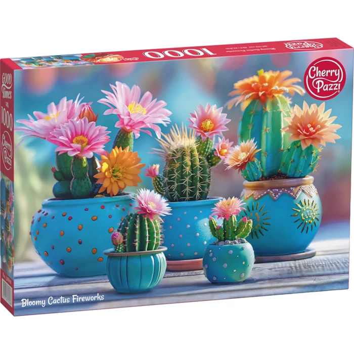 CherryPazzi 30868 - Bloomy Cactus Fireworks - 1000 db-os puzzle